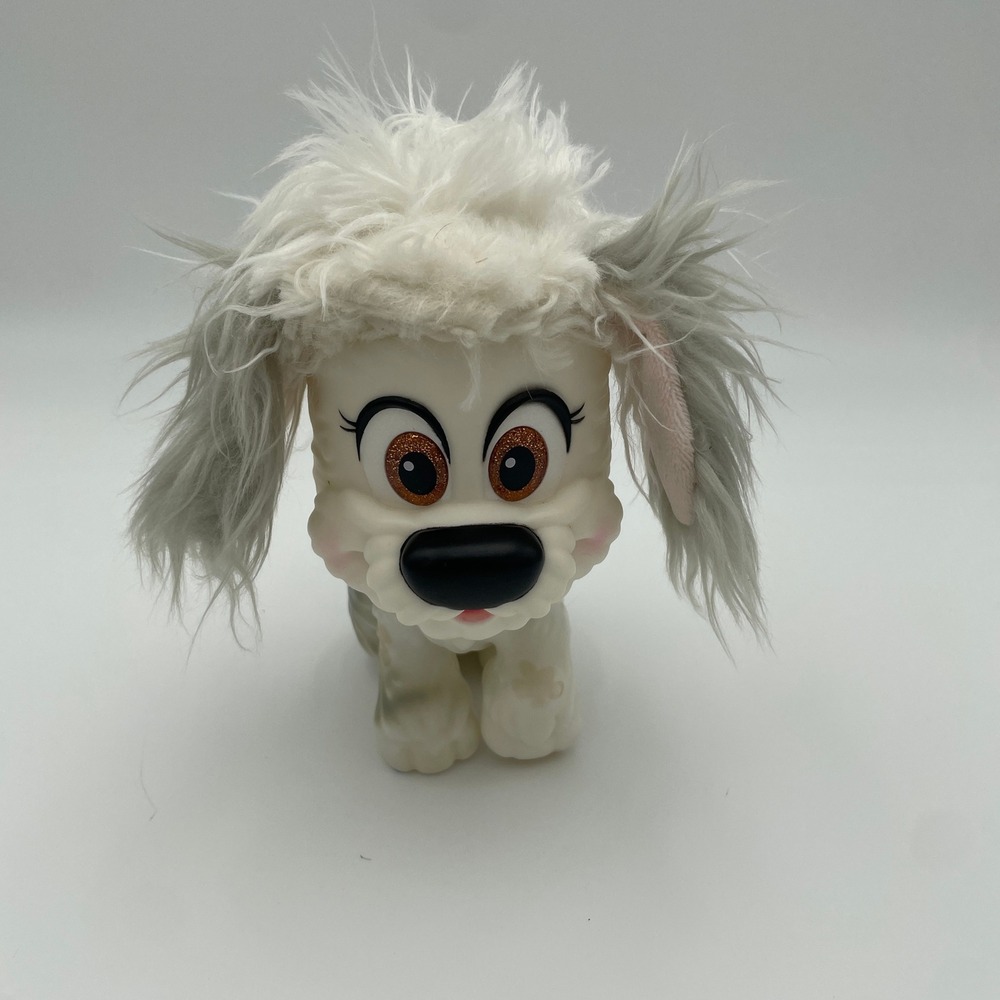 Disney The Little Mermaid Max Sheepdog Figure Faux Fur Hair Toy 4.5 Inch